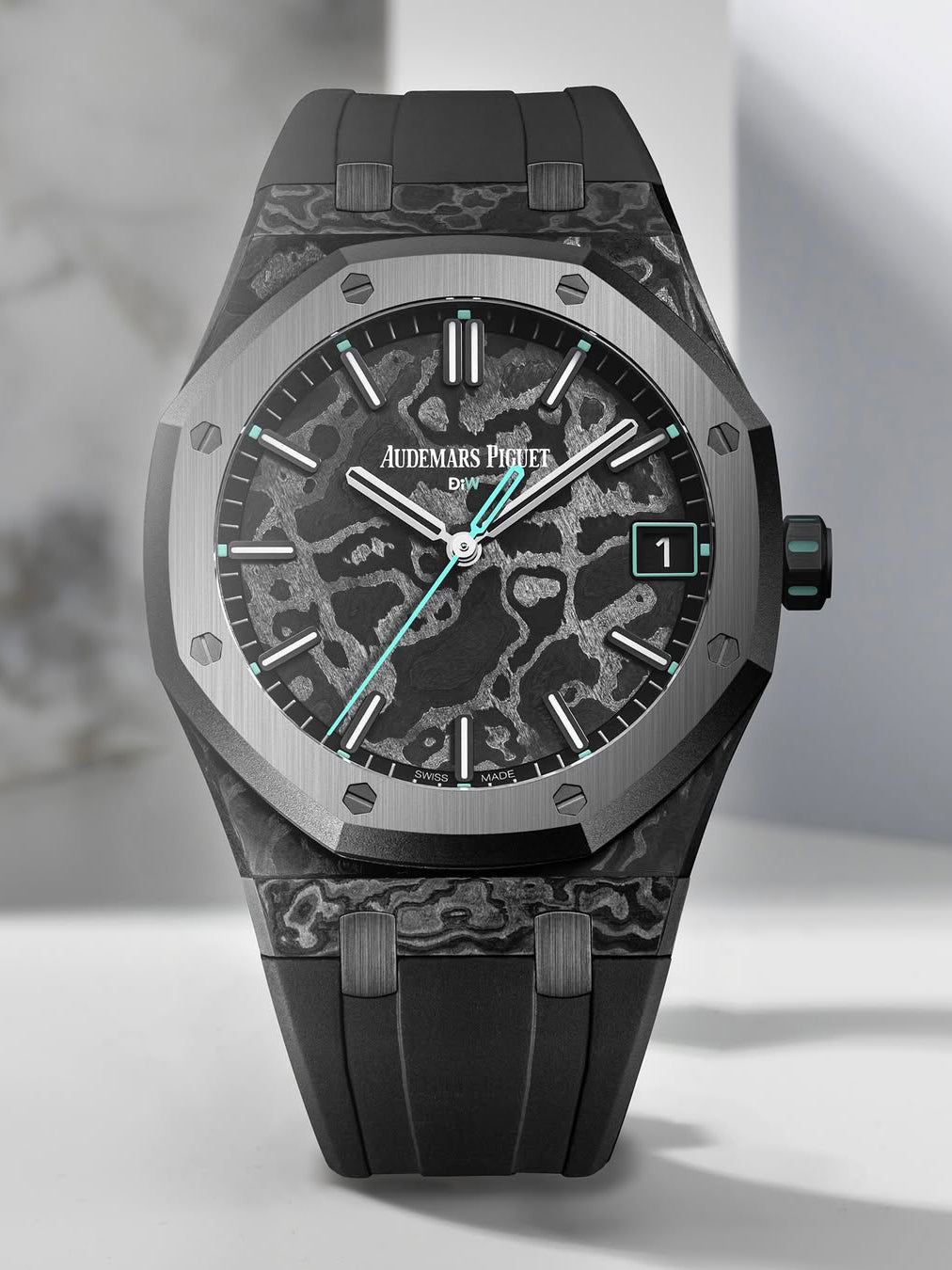 NTPT Carbon Royal Oak 15500ST DiW VOIDLINE AQUA 爱彼 皇家橡树 15500ST | WORLDTIMER