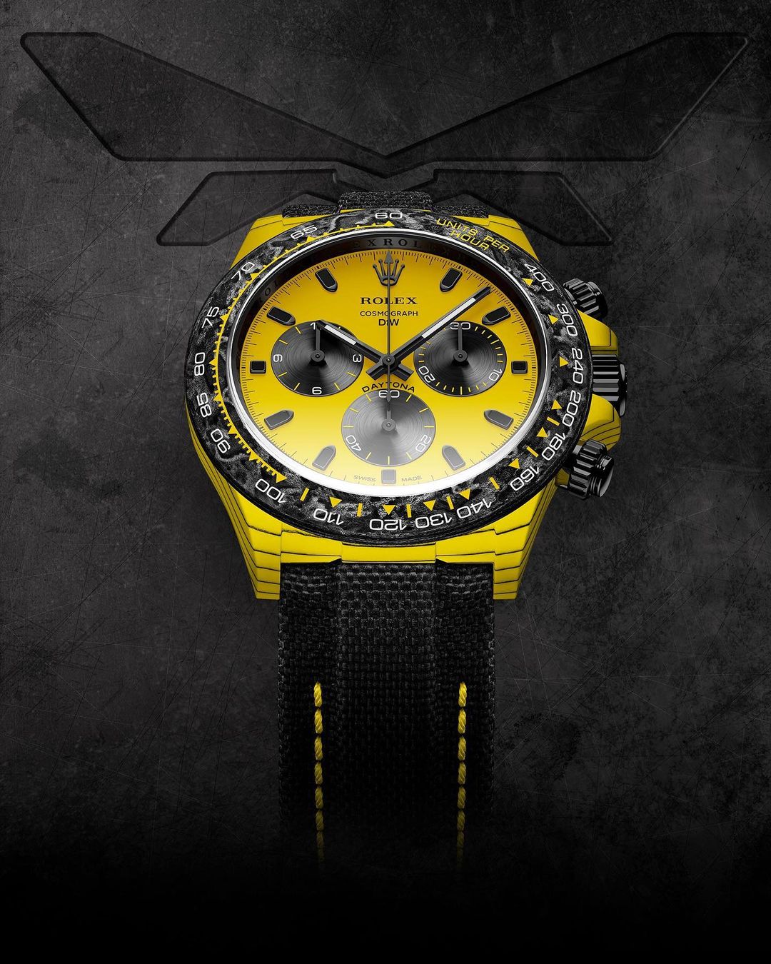 DiW Rolex Daytona BumbleBee CarboQuartz 大黄蜂 DiW劳力士 迪通拿 | WORLDTIMER