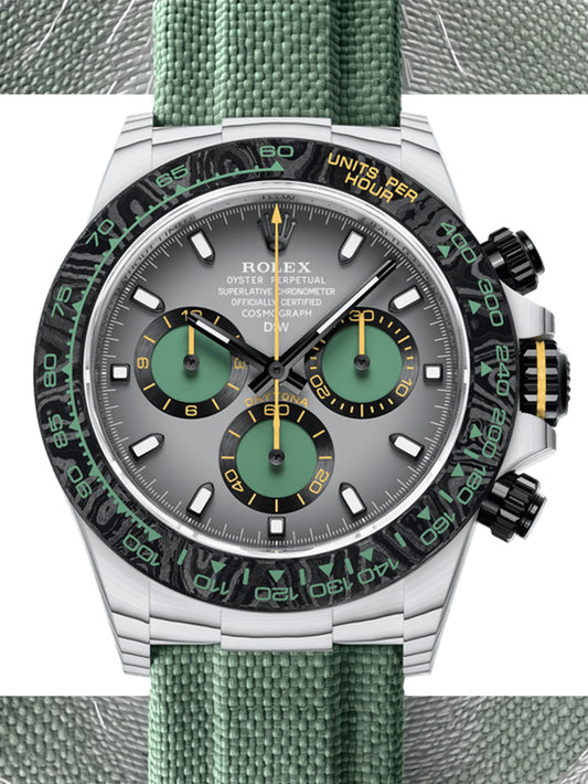 CarboQuartz Rolex DiW Daytona VERDANT SHADOW 劳力士DiW 石英纤维迪通拿 翠影 | WORLDTIMER
