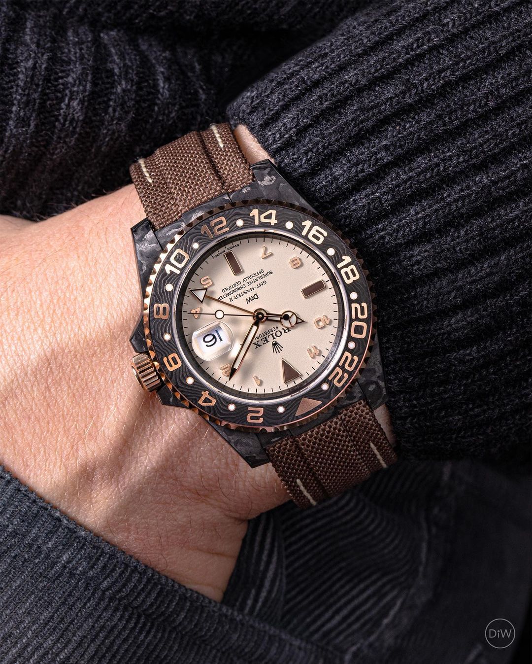 Rolex NTPT 碳纖 DiW 勞力士 格林尼治型 "GMT DE EVEROSE" Rolex GMT Master 2 | WORLDTIMER