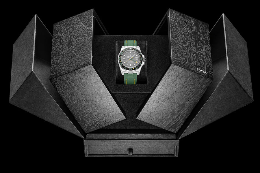 CarboQuartz Rolex DiW GMT Master II "VERDANT GRAY" 勞力士格林尼治型II | WORLDTIMER