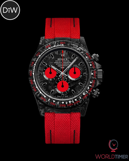 NTPT Carbon Rolex DiW Daytona CARBON RED UNIQUE 独一无二劳力士DiW 碳纤维迪通拿 | WORLDTIMER