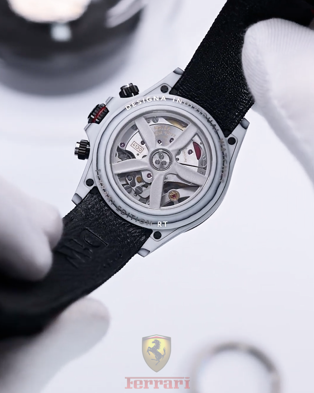 "Ferrari Edition RT" Rolex DiW Daytona CarboQuartz UNIQUE WATCH 独一无二 劳力士DiW 石英纤维迪通拿 | WORLDTIMER