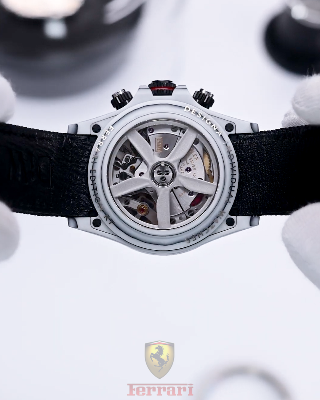 FERRARI EDITION RT DiW Rolex Daytona CarboQuartz UNIQUE WATCH 独一无二劳力士 DiW迪通拿 | WORLDTIMER