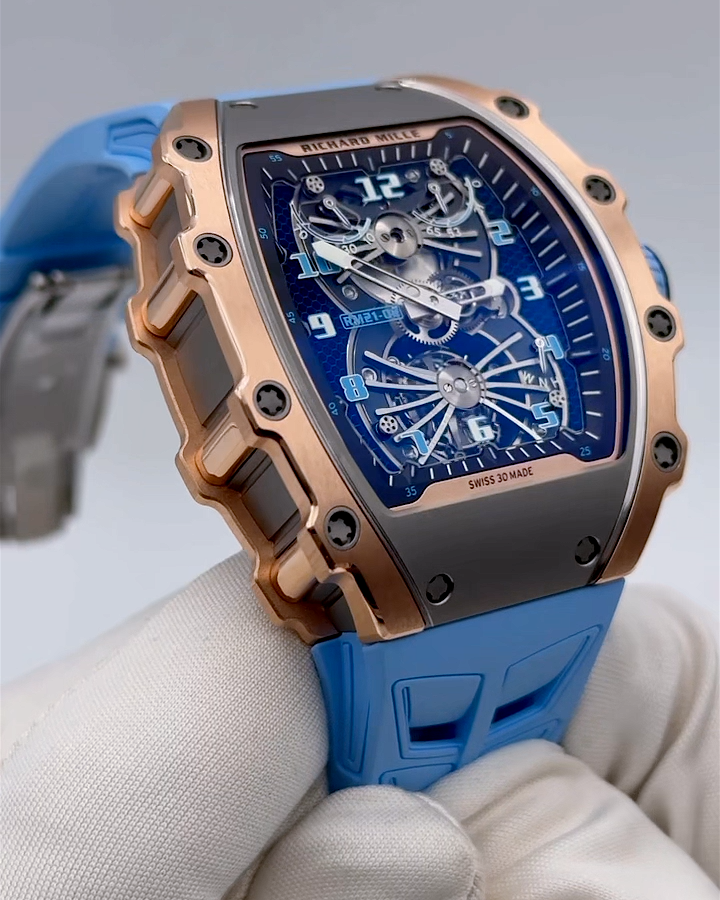Richard Mille RM 21-02 Rose Gold Tourbillon Aerodyne 理查德米勒 RM 21-02 玫瑰金 Aerodyne 镂空陀飞轮腕表 | WORLDTIMER