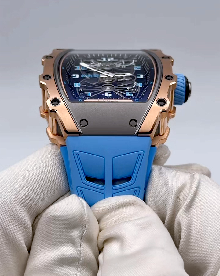 Richard Mille RM 21-02 Rose Gold Tourbillon Aerodyne 理查德米勒 RM 21-02 玫瑰金 Aerodyne 镂空陀飞轮腕表 | WORLDTIMER