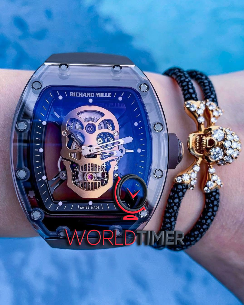Richard Mille RM 52-01 Sapphire Skull Tourbillon 理查米尔 水晶骷髅头 RM 52-01 | WORLDTIMER