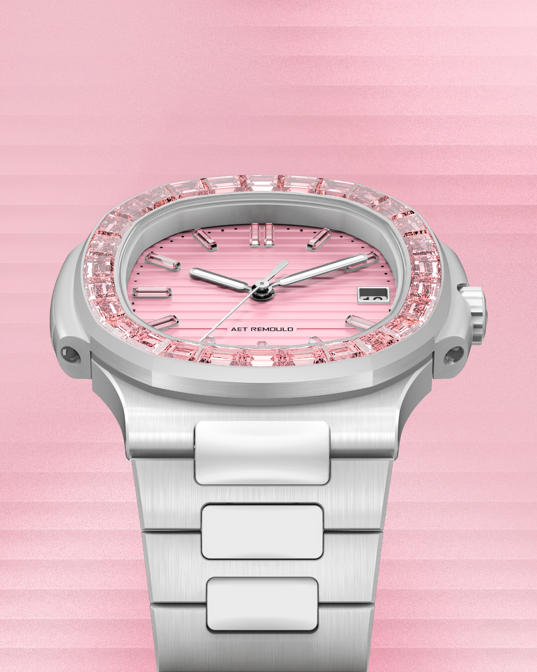 AET REMOULD Patek Nautilus 5711 ROSEFLARE White 百達翡麗鸚鵡螺 金鷹5711 白色全陶瓷手錶 | WORLDTIMER