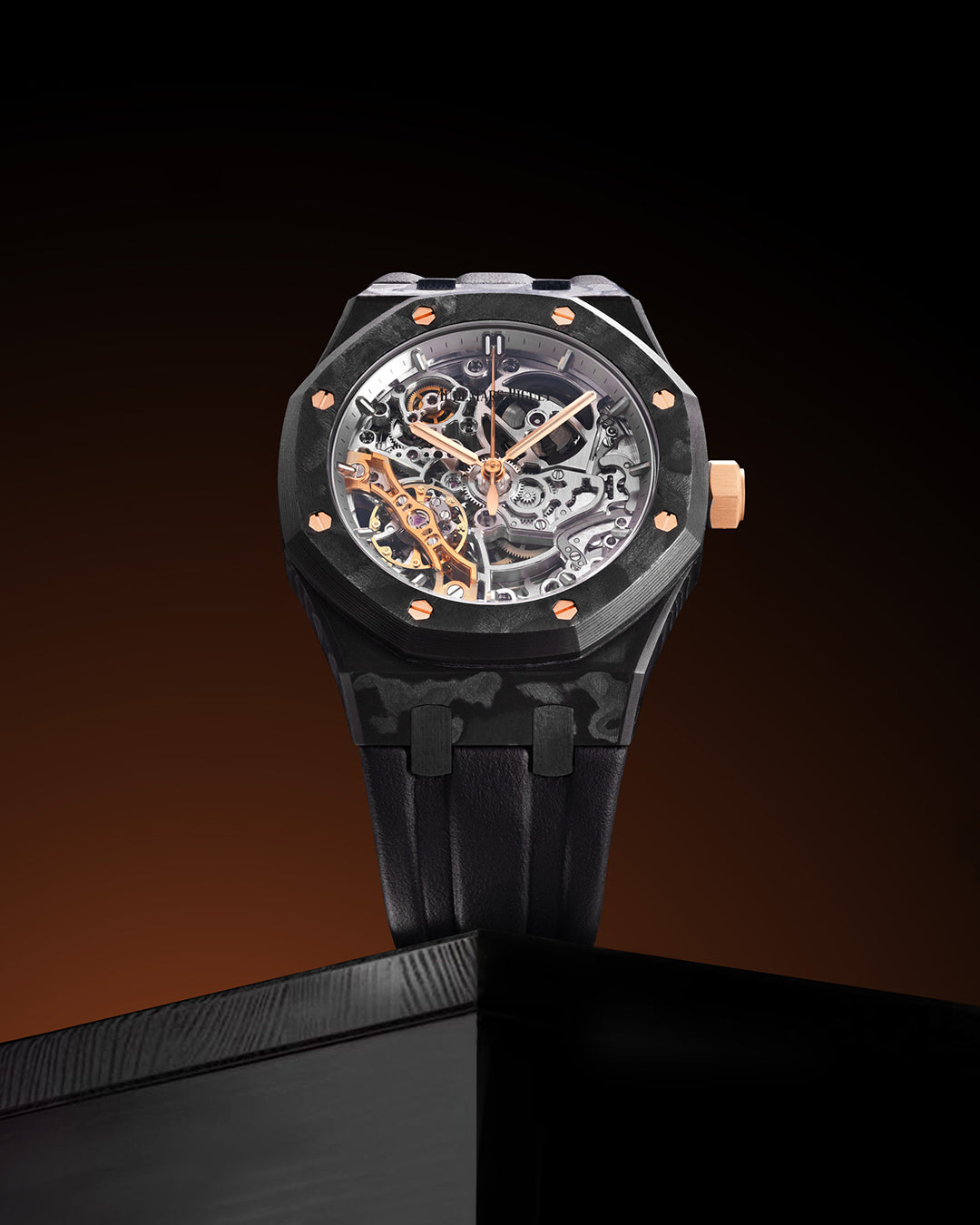 DiW "MHS Project" for AP Royal Oak Double Balance Wheel Openworked 15467OR 爱彼 皇家橡树双摆轮镂空腕表 | WORLDTIMER