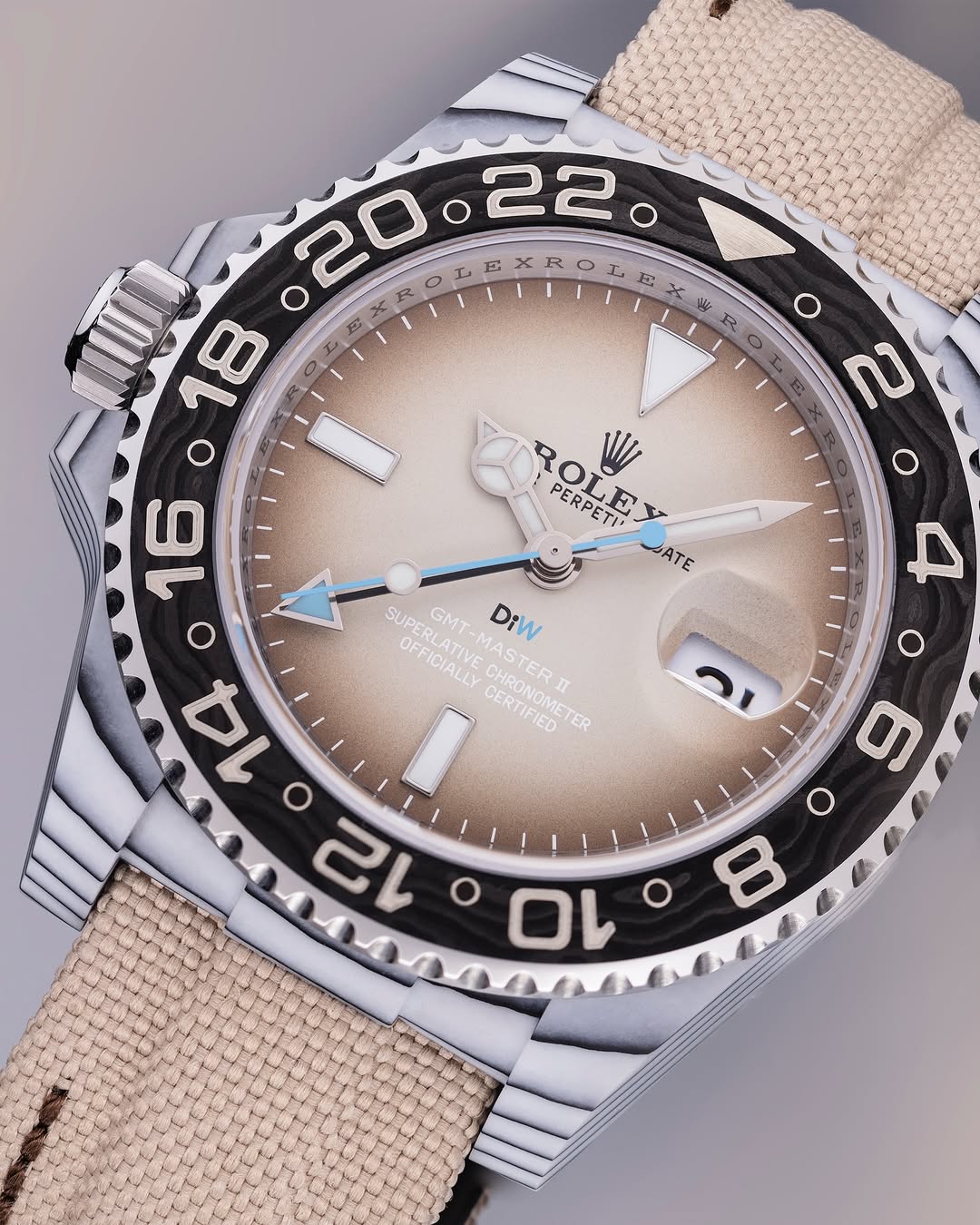 独一无二左撇子 DiW劳力士 格林尼治型 SAVANNA Left-Handed Rolex GMT Watch | WORLDTIMER