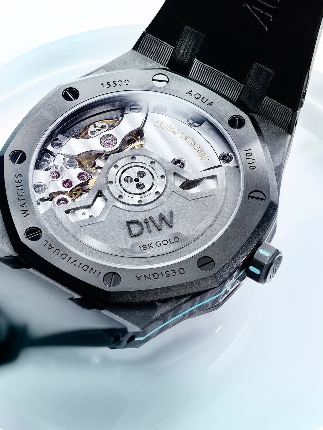 NTPT Carbon Audemars Piguet Royal Oak 15500ST DiW VOIDLINE AQUA 爱彼皇家橡树 15500 | WORLDTIMER