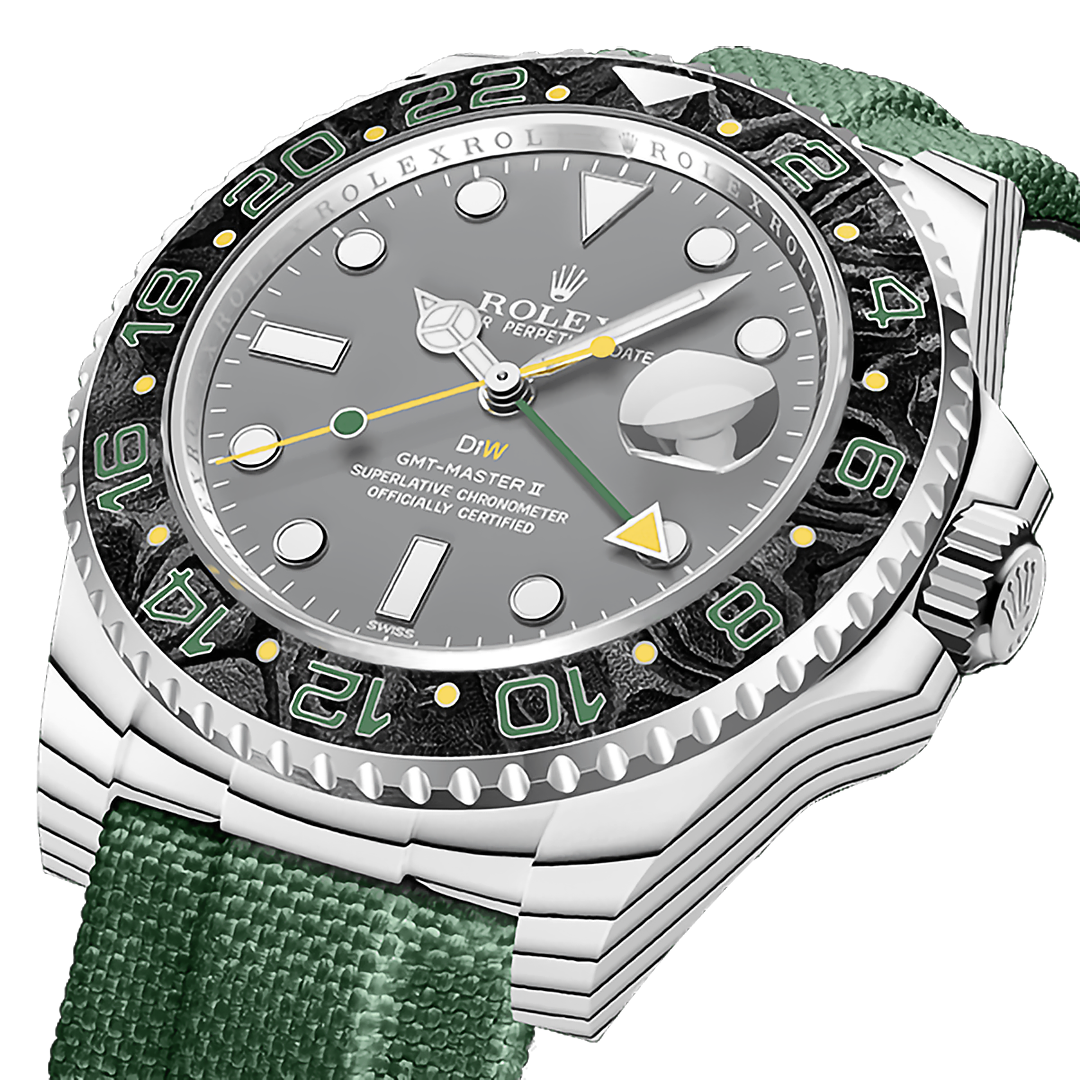 CarboQuartz DiW Rolex GMT Master VERDANT GRAY 勞力士 格林尼治型II | WORLDTIMER