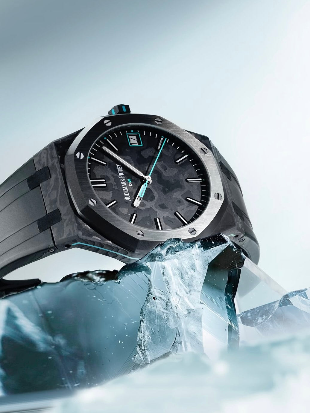 NTPT Carbon Royal Oak 15500ST DiW VOIDLINE AQUA 爱彼 皇家橡树 15500ST | WORLDTIMER