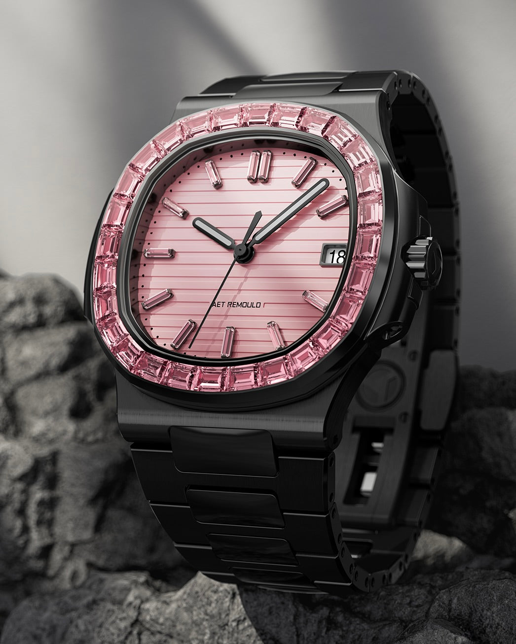 AET REMOULD Patek Philippe Nautilus ROSEFLARE 百达翡丽 鹦鹉螺5711 全陶瓷腕表 | WORLDTIMER