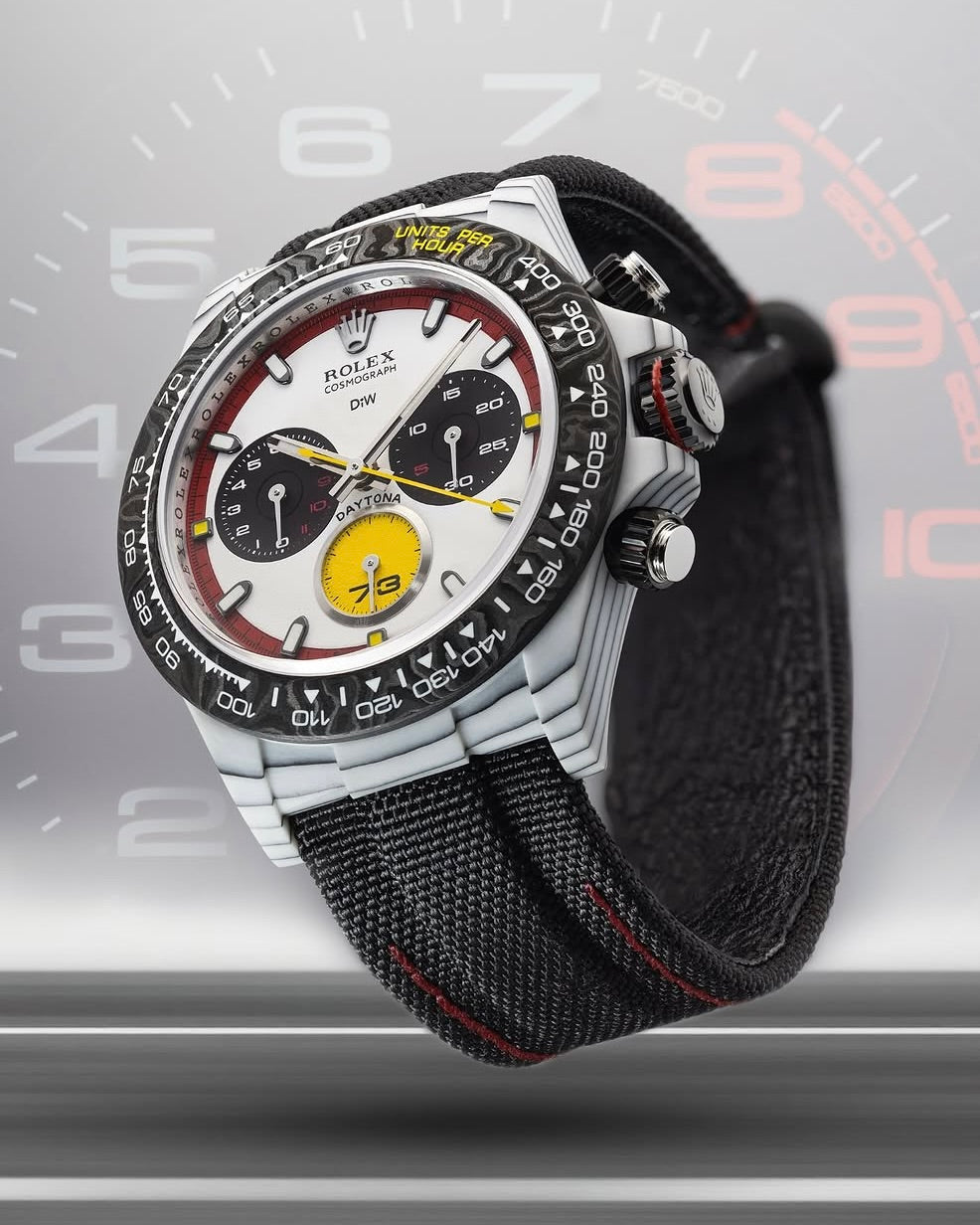 "Ferrari Edition RT" Rolex DiW Daytona CarboQuartz UNIQUE WATCH 独一无二 劳力士DiW 石英纤维迪通拿 | WORLDTIMER