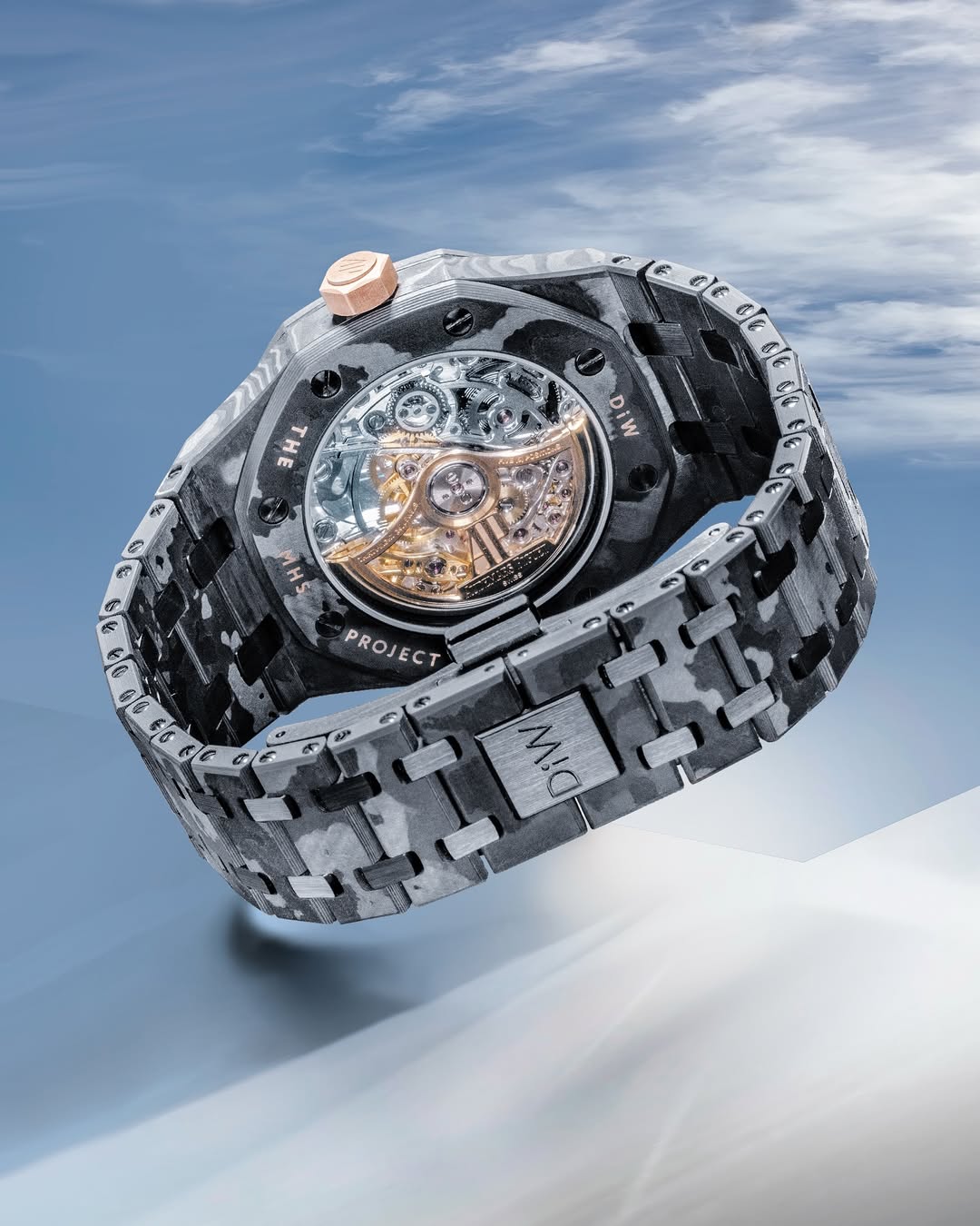 DiW "MHS Project" for AP Royal Oak Double Balance Wheel Openworked 15467OR 爱彼 皇家橡树双摆轮镂空腕表 | WORLDTIMER