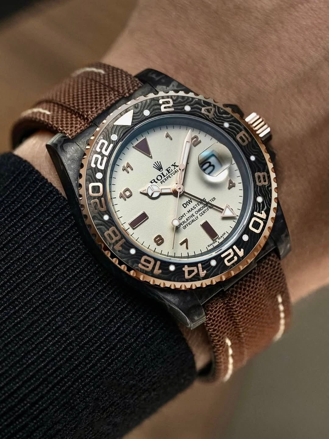 Buy NTPT Carbon DiW Rolex GMT DE EVEROSE Unique Piece Online