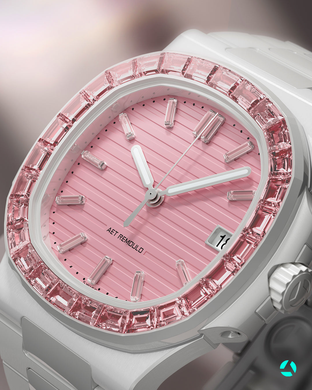 AET REMOULD Patek Nautilus ROSEFLARE White 百达翡丽 鹦鹉螺5711 白陶瓷手表 | WORLDTIMER