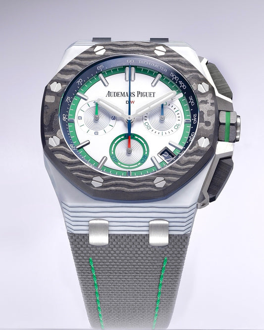 UNIQUE DiW AP Royal Oak Chronograph 26240 "RO ALPINE" 爱彼 皇家橡树计时码表 26240 | WORLDTIMER