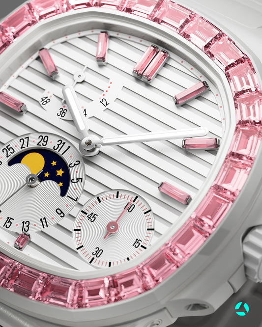 Patek Philippe 5712 AET Remould EOS 百达翡丽 粉红宝石 鹦鹉螺5712 | WORLDTIMER