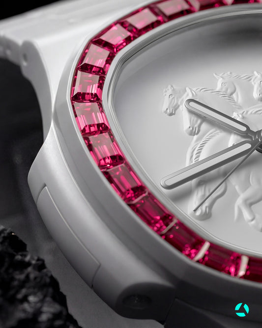 💎AET REMOULD Patek Diamond Nautilus TOPAZ|HORSE Year CNY Edition🐎🧧 马年春节 百达翡丽 钻石鹦鹉螺 时尚女表 | WORLDTIMER