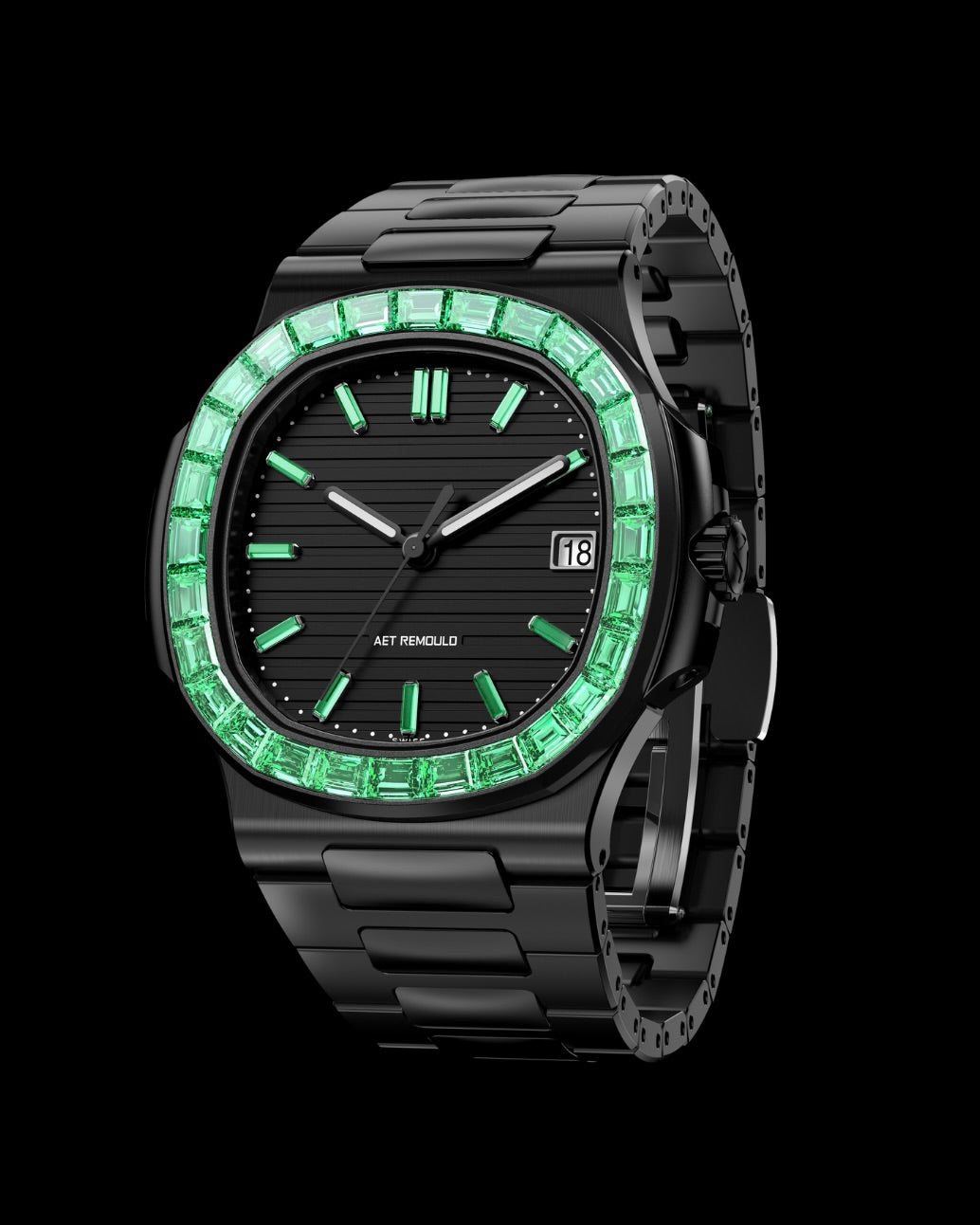 AET REMOULD Patek Nautilus TSAVORITE 5711/113P | 百達翡麗Nautilus 金鷹5711 | WORLDTIMER