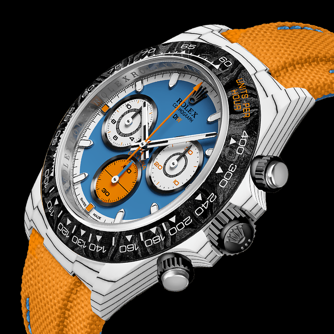 CarboQuartz DiW Rolex Daytona VELOCE | 速度與優雅結合的 勞力士地通拿 | WORLDTIMER