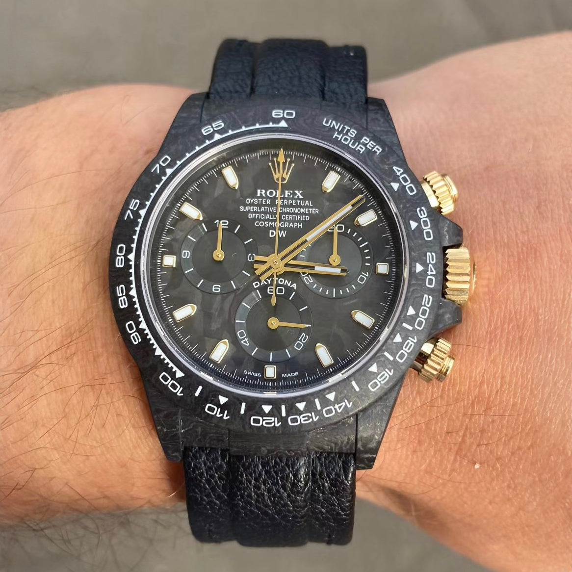 NTPT Carbon Rolex DiW Daytona BLACK & GOLD 碳纖 勞力士地通拿 | WORLDTIMER