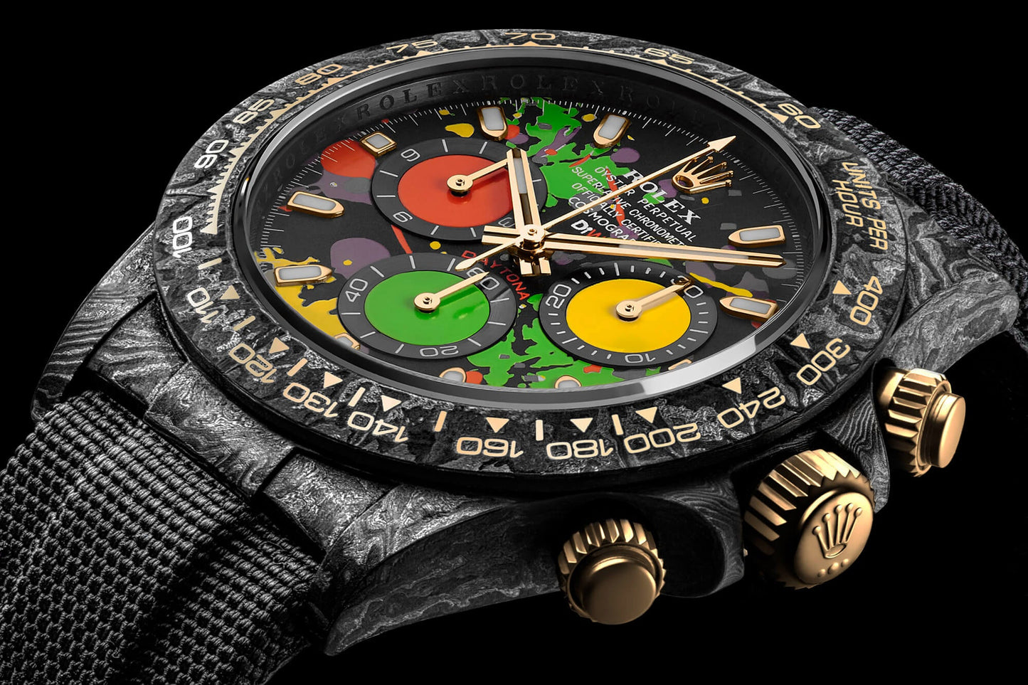 DiW Top Model Rolex Daytona MOTLEY DiW劳力士 碳纤维迪通拿 | WORLDTIMER