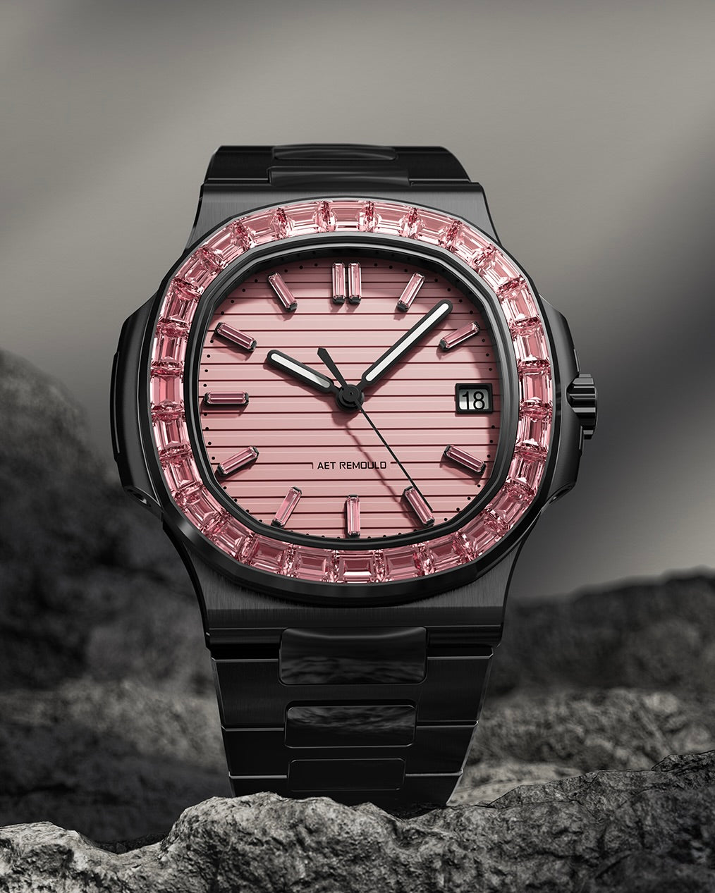 AET REMOULD Patek Philippe Nautilus ROSEFLARE 百达翡丽 鹦鹉螺5711 全陶瓷腕表 | WORLDTIMER