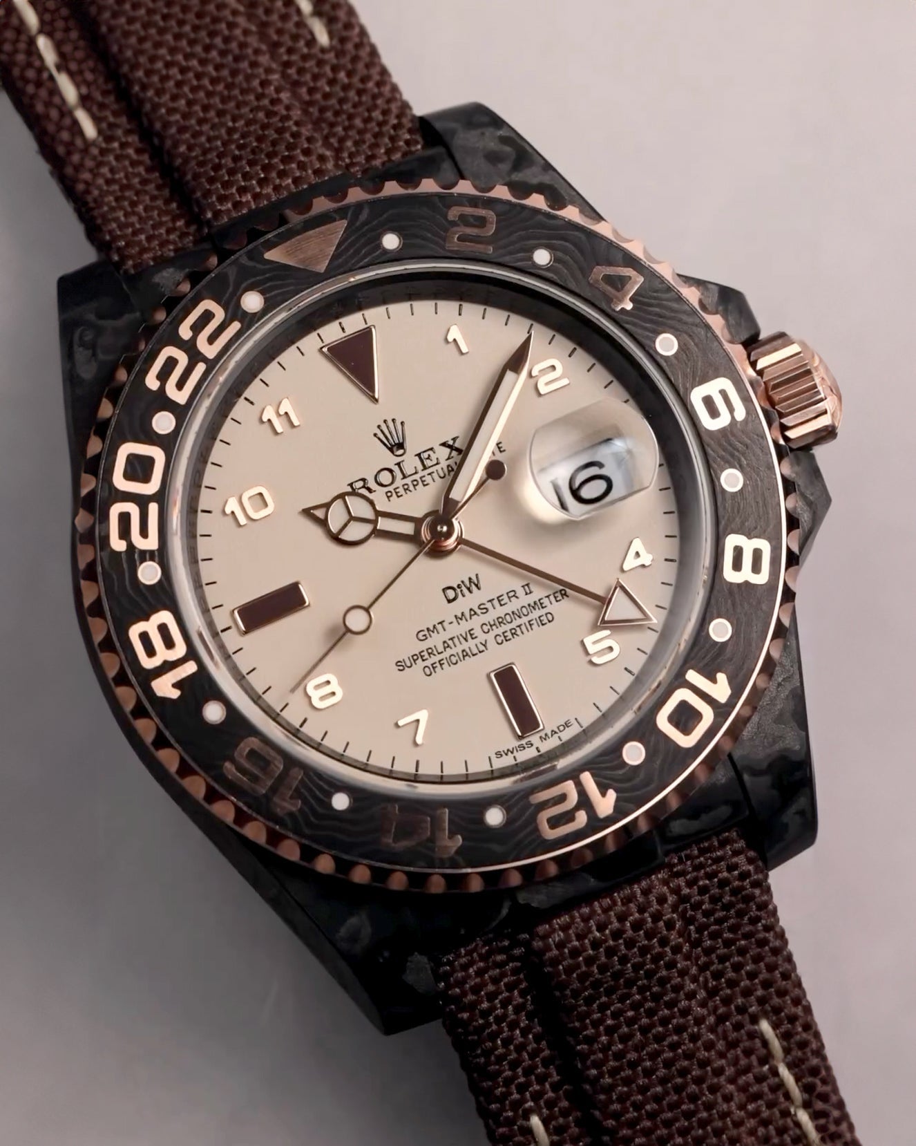 Rolex NTPT 碳纖 DiW 勞力士 格林尼治型 "GMT DE EVEROSE" Rolex GMT Master 2 | WORLDTIMER