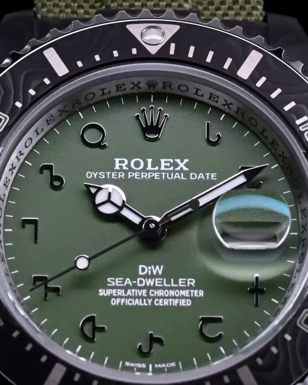 NTPT Carbon Rolex DiW Sea Dweller HUNTER ARABIC UNIQUE 劳力士DiW 海使型 | WORLDTIMER