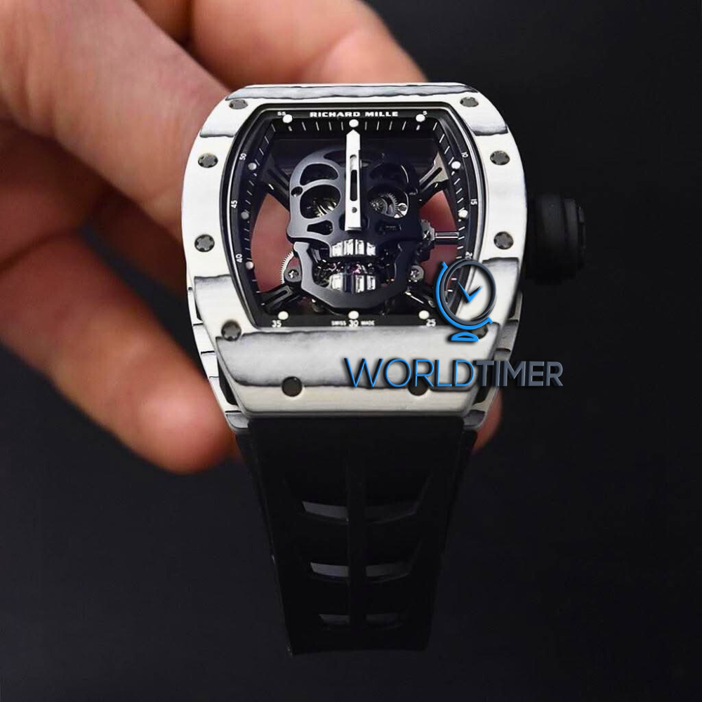 Richard Mille RM 52-01 White TPT Skull Tourbillon 理查德米勒rm5201 骷髅头 | WORLDTIMER