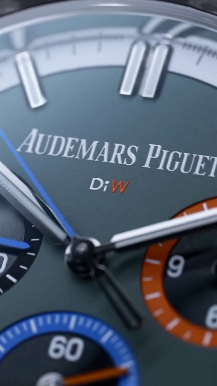 DiW Quartz Fiber AP Royal Oak Chronograph 26240 RO RACER 碳纖愛彼 皇家橡樹計時腕錶 | WORLDTIMER