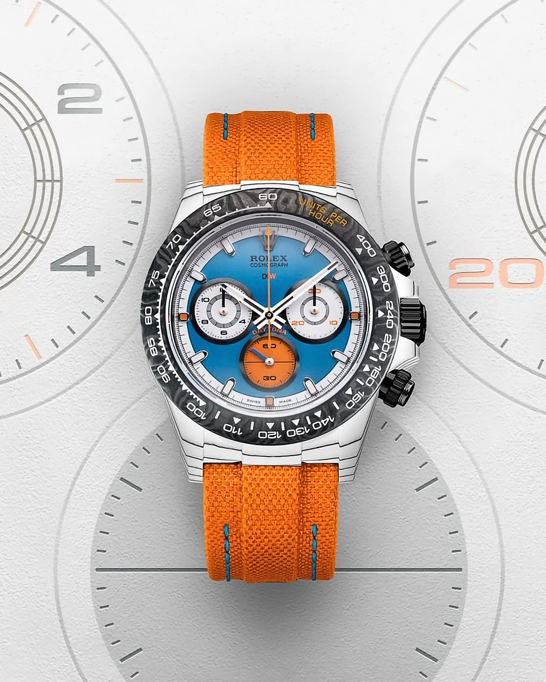 DiW CarboQuartz Rolex Daytona VELOCE | 速度與優雅結合的 勞力士 地通拿 | WORLDTIMER