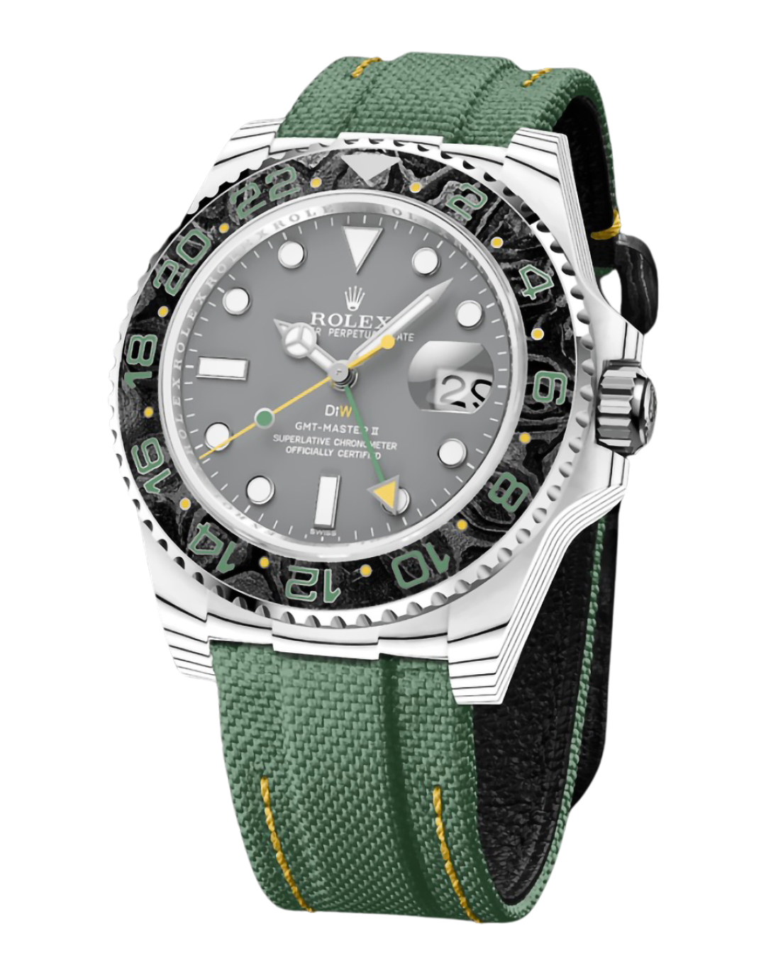 CarboQuartz DiW Rolex GMT Master 2 "VERDANT GRAY" 勞力士格林尼治型 | WORLDTIMER