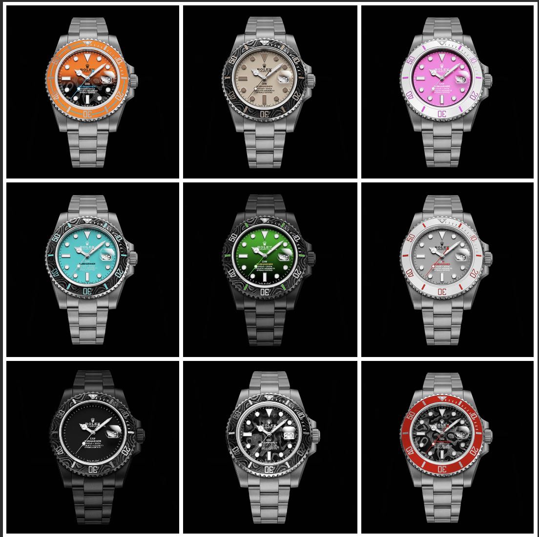 The DiW Rolex Submariner Collection 最新手表发布: DiW 劳力士潜航者 腕表系列 | WORLDTIMER