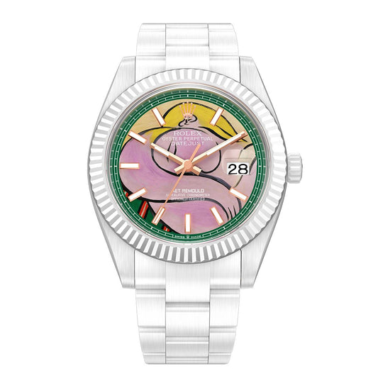 Picasso AET REMOULD Rolex Datejust WOMAN WITH YELLOW HAIR 勞力士 Datejust 畢加索 全陶瓷手錶 | WORLDTIMER
