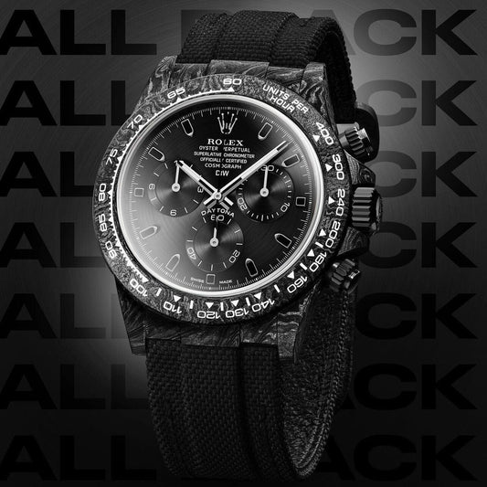 ALL BLACK Rolex DiW Daytona 劳力士DiW 碳纤维迪通拿 | WORLDTIMER