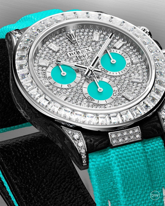 All Diamond Rolex DiW Daytona ARTISTIC-1 满天星劳力士 DiW迪通拿 | WORLDTIMER