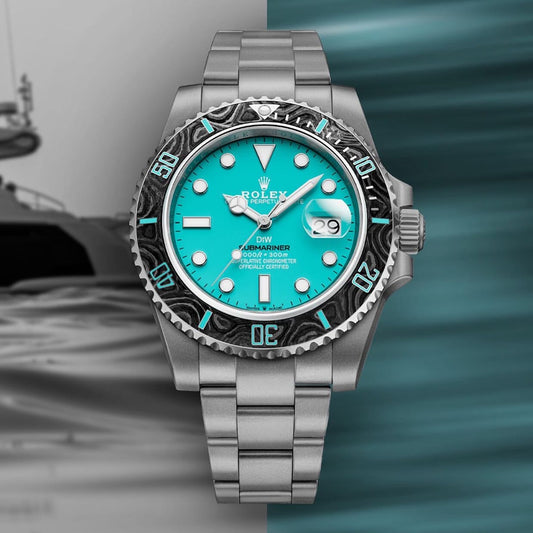 AQUAMARINE Rolex DiW Submariner 劳力士DiW 蓝水鬼 | WORLDTIMER