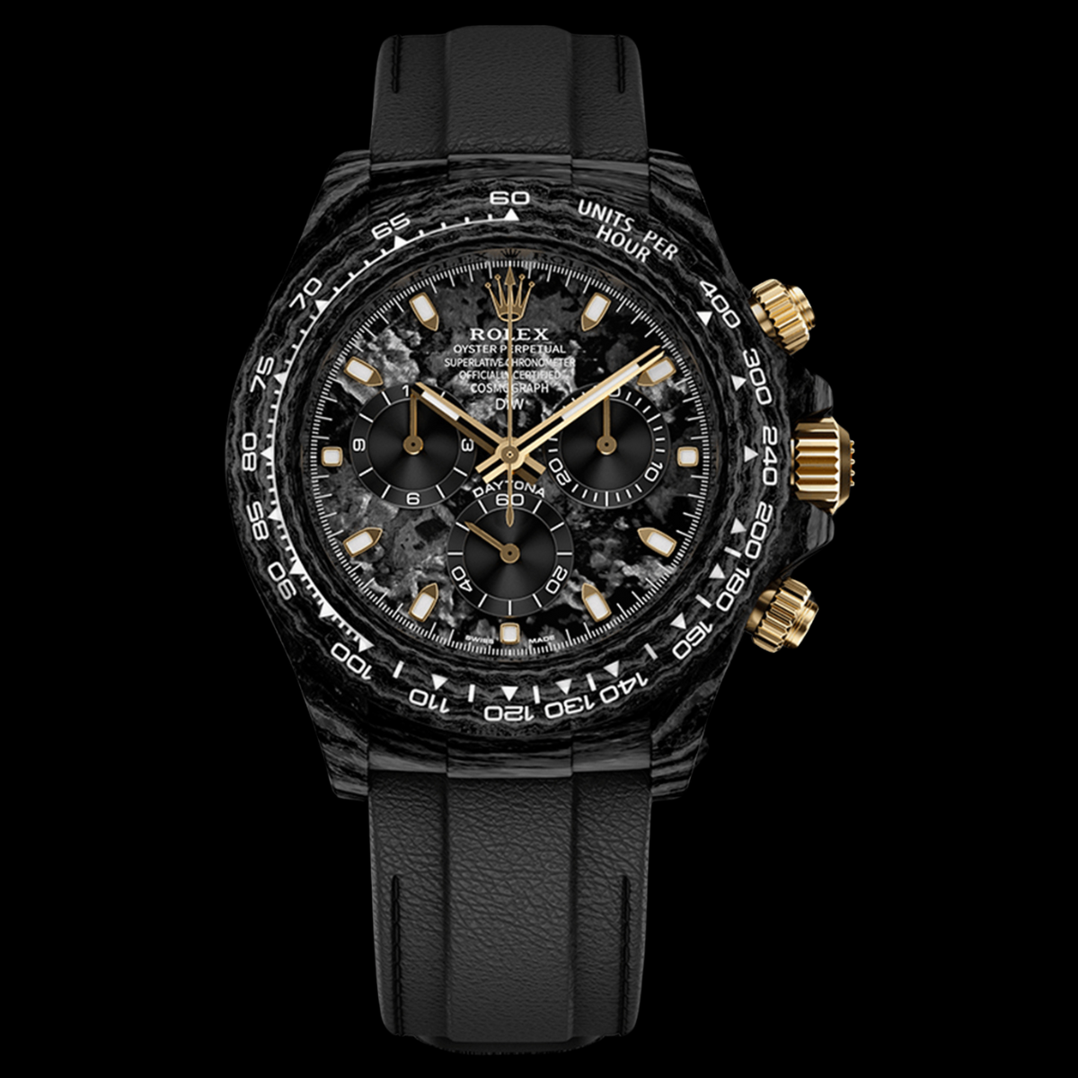 NTPT Carbon Rolex DiW Daytona BLACK & GOLD 碳纖 勞力士地通拿 | WORLDTIMER