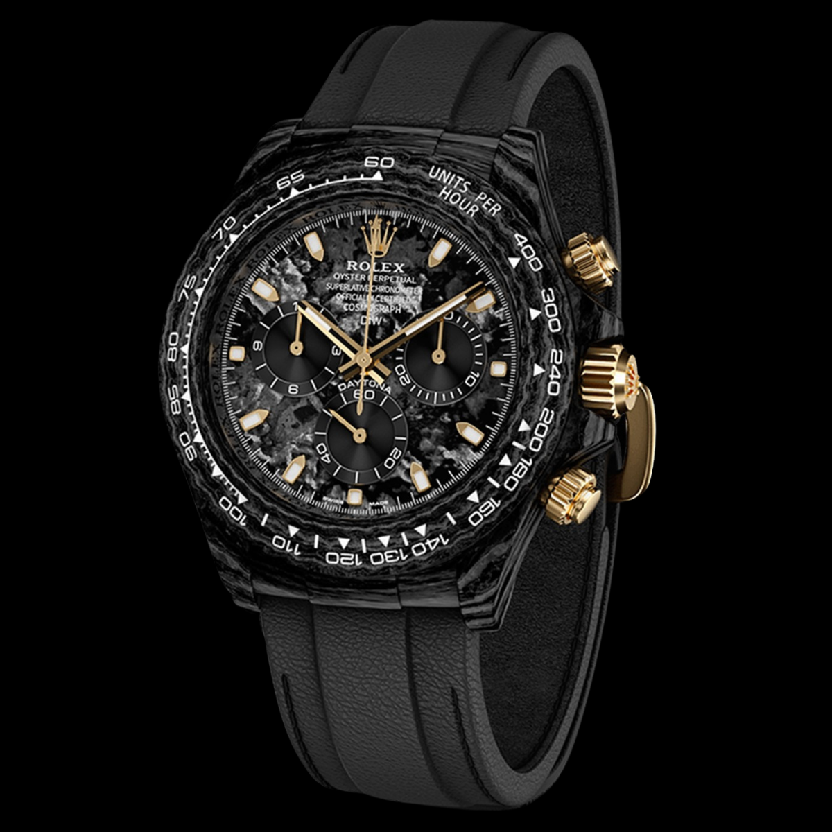 NTPT Carbon DiW Rolex Daytona BLACK & GOLD 碳纖 勞力士地通拿 | WORLDTIMER