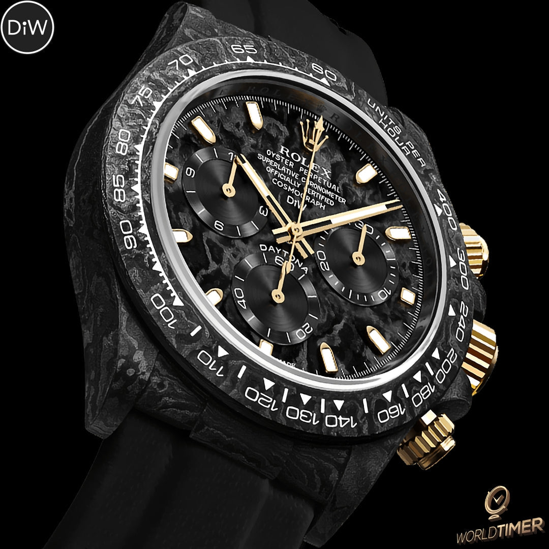 NTPT Carbon Rolex DiW Daytona BLACK & GOLD 碳纖 勞力士地通拿 | WORLDTIMER
