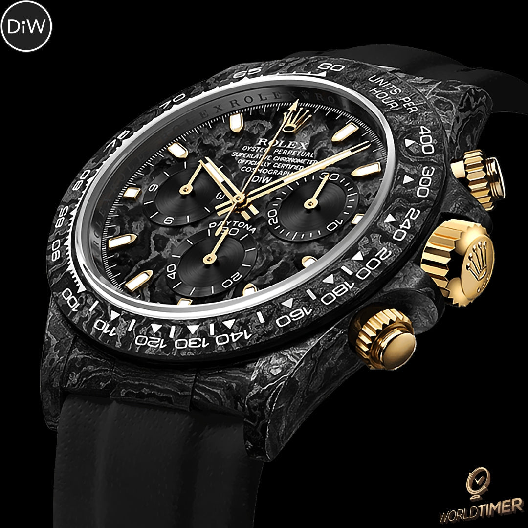 NTPT Carbon Rolex DiW Daytona BLACK & GOLD 碳纖 勞力士地通拿 | WORLDTIMER
