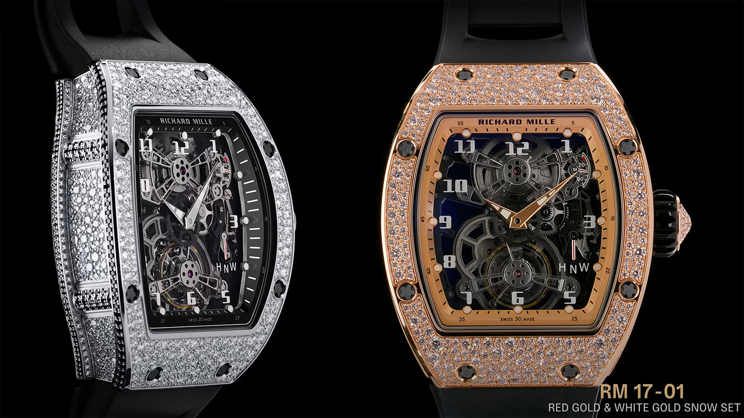 Brand New Richard Mille RM 17-01 Tourbillon Red Gold Snow Set | WORLDTIMER