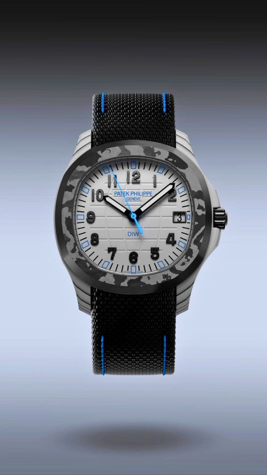 DiW Patek Philippe Aquanaut CarboQuartz【POLAR BLUE】DiW 石英纤维 百达翡丽手雷 | WORLDTIMER