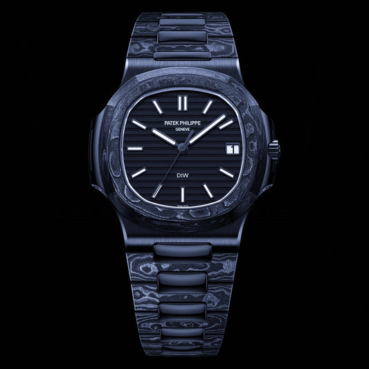 DiW Patek Philippe Nautilus BLACK GRAIL 百达翡丽 碳纤维鹦鹉螺 DiW 黑圣杯 | WORLDTIMER