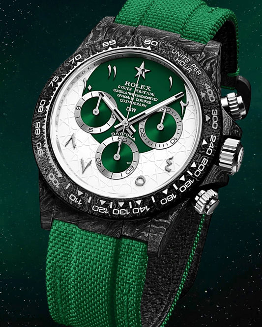 DiW Rolex Carbon Daytona RAMADAN 40mm Watch 劳力士DiW 碳纤维地通拿 | WORLDTIMER