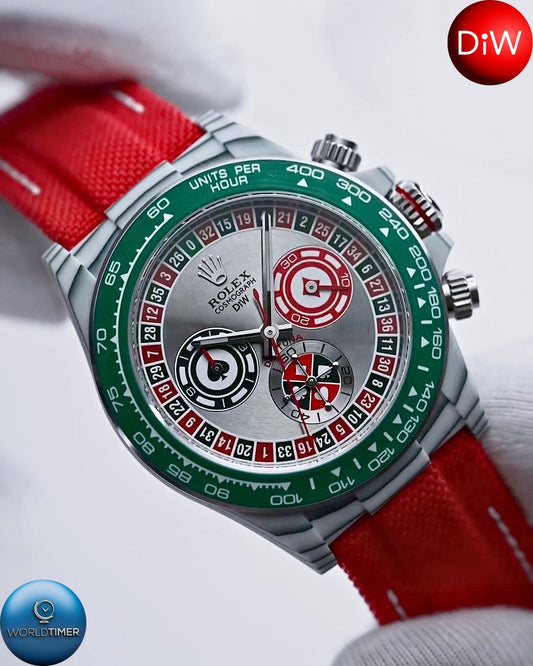CarboQuartz Rolex DiW Daytona "LUCKY PLAYER QF" 劳力士DiW 石英纤维迪通拿 | WORLDTIMER